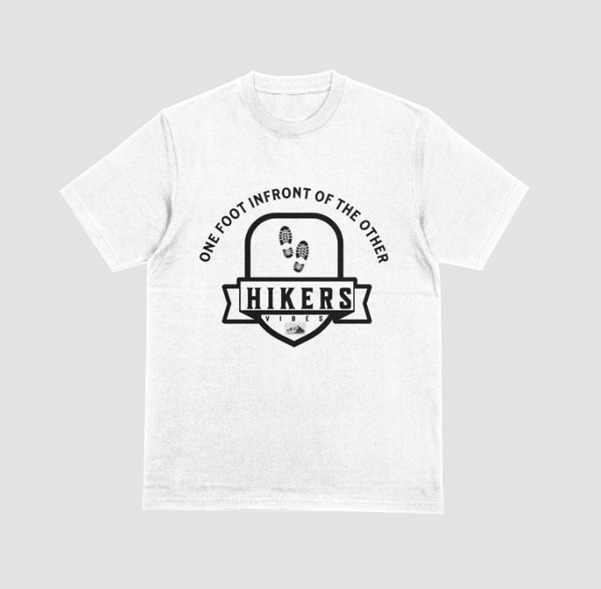 "Hiker’s Vibes – One Foot in Front of the Other Tee"